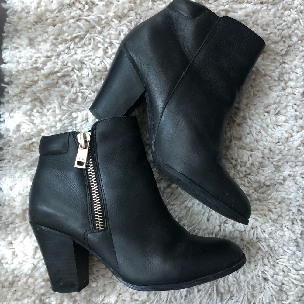 Aldo Heeled Black Booties